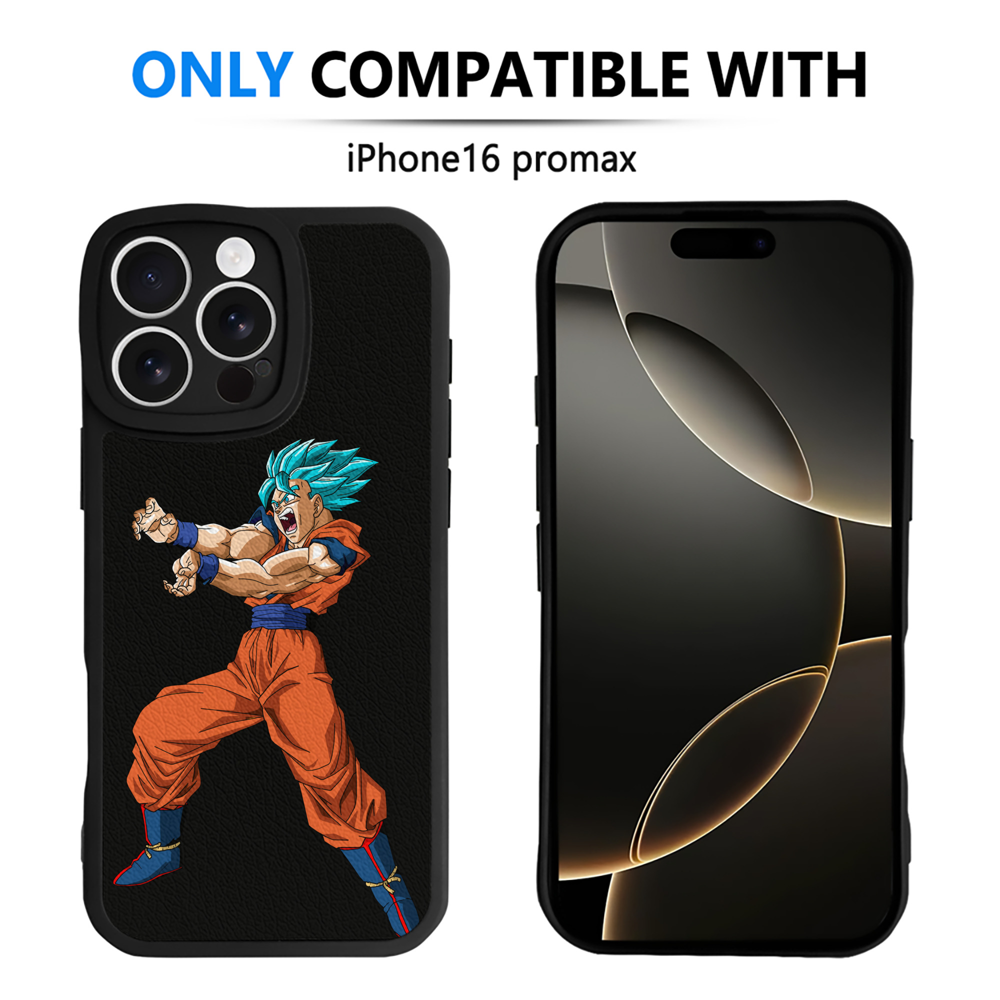 （画像用） ドラゴンボール 孫悟空（そん ごくう）Son Goku カカロット DRAGON BALL Kakarotto 【iPhone 16シリーズ対応】シリコンスマホケース（レザー調） 材質：シリコン